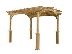 Suncast PA1012 Wood Pergola, 10′ by 12′