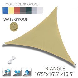 LOVE STORY 16’5” x 16’5” x 16’5” Triangle Sand Waterproof Su ...