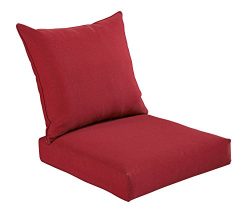 Bossima Indoor/Outdoor Rust Red Deep Seat Chair Cushion Set,Spring/Summer Seasonal Replacement C ...