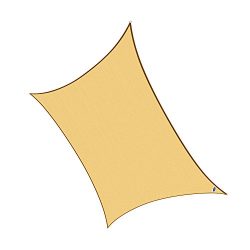 Cool Area Rectangle 13′ X 19’8” Sun Shade Sail for Patio in Color Sand