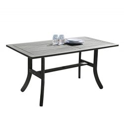 Vifah V1300 Renaissance Outdoor Hand-Scraped Hardwood Rectangular Table