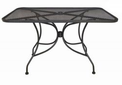 Oak Street Manufacturing OD3048 Rectangular Black Mesh Top Outdoor Table, 48″ Length x 30& ...