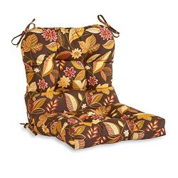 Greendale Home Fashions Outdoor Seat/Back Chair Cushion, Timberland Floral