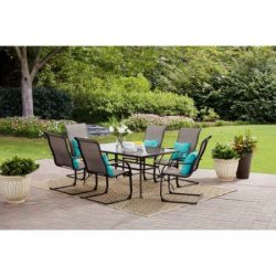 Mainstays Bristol Springs 7-Piece Dining Set, Grey