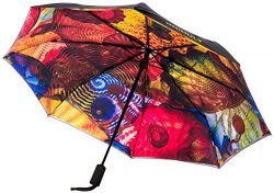 Chihuly Pergola Folding Black Umbrella