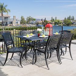 Marietta Outdoor 7pc Cast Aluminum Dining Set