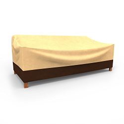 Budge All-Seasons Outdoor Patio Sofa Cover, Extra Extra Large (Khaki Brown)