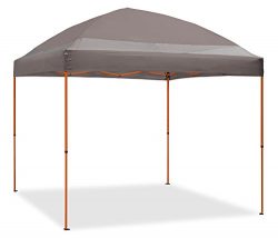 Caravan Canopy 10′ x 10′ ArchBreeze Instant Canopy, Grey Top/Orange Frame