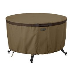 Classic Accessories Hickory Heavy Duty 42″ Round Fire Pit Table Cover – Durable and  ...