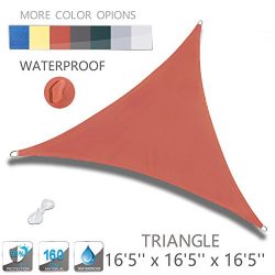 LOVE STORY 16’5” x 16’5” x 16’5” Triangle Orange Red Waterpr ...