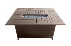 AZ Patio Heaters Fire Pit, Extruded Aluminum Rectangular