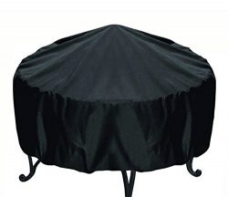 Elevavie Round Fire Pit Cover – Waterproof & Weather Resistant Protective Garden Patio ...