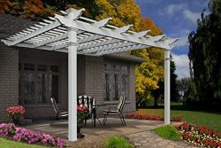 Freemont 12′ x 12′ Attached Vinyl Pergola