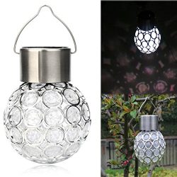 Solar Light, Hatop Waterproof Solar Rotatable Outdoor Garden Camping Hanging LED Round Ball Lights