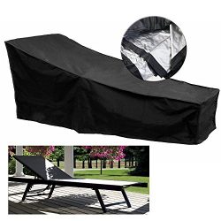 Fellie Cover 82-inch Patio Chaise Lounge Covers, Durable Outdoor Chaise Lounge Covers Water Resi ...