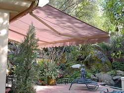 STRONG 16’w x10’d Outdoor Patio Cover Yard Awning Retractable Sun Shade Shelter Colo ...