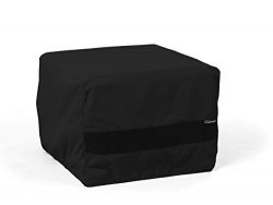 Square Fire Pit Cover Elite Black