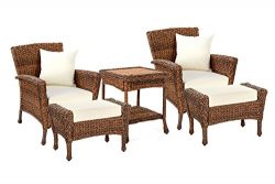 W Unlimited Rustic Collection Outdoor Furniture Light Brown Rattan Wicker Garden Patio Furniture ...