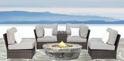 Lucca collection (6-piece Firepit Lounge Set)