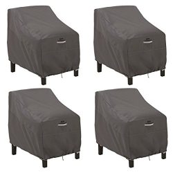 Classic Accessories 55-422-015101-4PK Ravenna Deep Seated Patio Lounge Chair Cover (4-Pack)