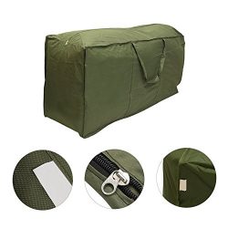 Patio Cushion Storage Bag, XGZ Waterproof Outdoor Protective Zippered Garden Storage Bag Cover F ...