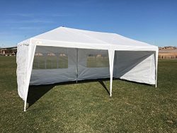 Palm Springs Outdoor 10 x 20 Wedding Party Tent Canopy with 4 Sidewalls