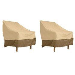 Classic Accessories 70912-2PK Veranda Patio Lounge Chair Cover, Large (2-Pack)