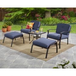 Mainstays Belden Park 5-Piece Leisure Set (Blue)