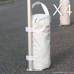 ABCCANOPY Portable Canopy Weight Sand Bags for Instant Tent — 4 Pack (white)