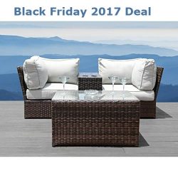 Patio Sofa Set : Lucca 4-piece Cup Table Set by Living Source International (4-piece Cup Table Set)