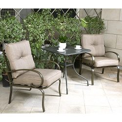 Cloud Mountain Bistro Table Set Outdoor Bistro Set Patio Furniture Set Wrought Iron Bistro Set 2 ...