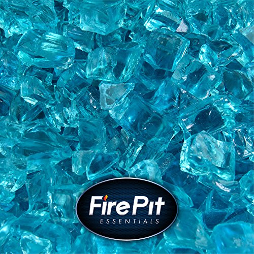 Tahitian Blue Azuria Fire Glass For Indoor And Outdoor Fire Pits Or Fireplaces 10 Pounds 1