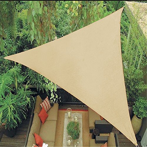 Belle Dura 12' x 12' x 12' Sun Shade Sails Canopy Right Triangle Sand ...