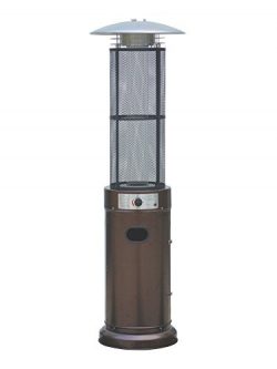 Belleze Circle Round Pyramid Outdoor Home Commercial Glass Tube with Flames Heater Patio Heater, ...