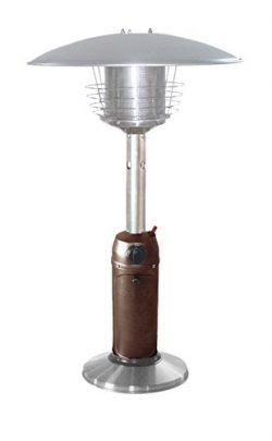 AZ Patio Heaters HLDS032-BB Portable Table Top Stainless Steel Patio Heater, Hammered Bronze Finish