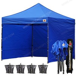 ABCCANOPY （23+color 8×8 Pop up Canopy Instant Outdoor Party Tent Shade Gazebo+4 Side Walls ...