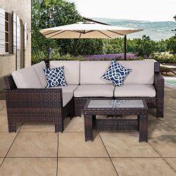 Diensday Patio Outdoor Furniture|Sectional Conversation Sofa Couch Sets Clearance Deep Seating C ...