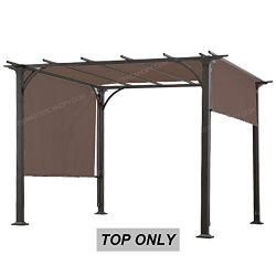 ABCCANOPY Universal Doubleton Steel Pergola Replacement Cover for Pergola Structures 80”x  ...