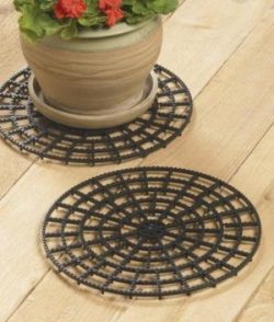 12″ DIAMETER FLOOR/PATIO/DECK/CARPET PROTECTORS (SET OF 2)