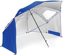 Sport-Brella Super-Brella Portable All-Weather and Sun Umbrella. 8-Foot Canopy. Blue