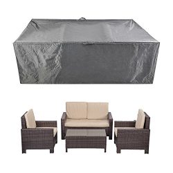 Patio Furniture Set Covers Waterproof Outdoor Table and Chair Covers Durable Heavy Duty 88″ ...