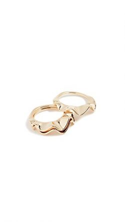 Kate Spade New York Stackable Set Frilled To Pieces Stackable Set Gold Ring, Size