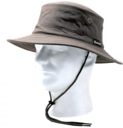 Sloggers Classic Cotton Hat with Wind Lanyard, Dark Brown, UPF 50+ Maximum Sun Protection, Style ...