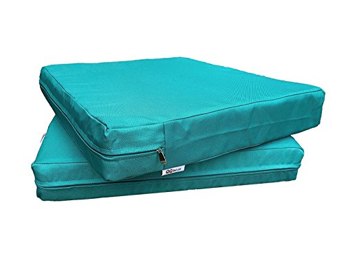 QQbed Outdoor Patio Deep Seat Memory Foam (Seat and Back) Cushion Set