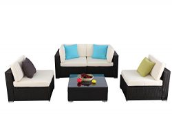 Do4U 3-12 Pieces Outdoor Rattan Sofa Wicker Sectional Patio Furniture set | Patio, Backyard, Poo ...