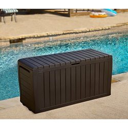 Keter Marvel 71 gal. Plus All-Weather Indoor/ Outdoor Brown Storage Deck Box