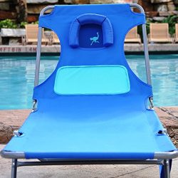 Ostrich Ladies Comfort Chaise Lounger – Blue with Custom Fit Towel