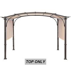 MASTERCANOPY Universal Doubleton Steel Pergola Replacement Cover for Pergola Structures 80” ...