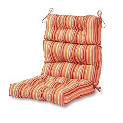 Greendale Home Fashions Outdoor High Back Chair Cushion, Watermelon