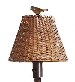 Plow & Hearth 39801-TN Waterproof Outdoor Wicker Floor Lamp, 16 3/4″ W x 61 1/2″ ...